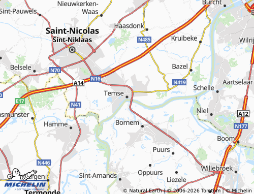 Mappa MICHELIN Temse - ViaMichelin