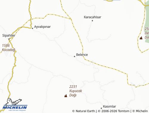 Mappa MICHELIN Belence - ViaMichelin