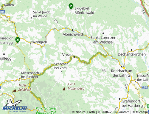 MICHELIN Vorau map - ViaMichelin