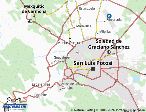 Mappa MICHELIN Hacienda de Jacarandas - ViaMichelin