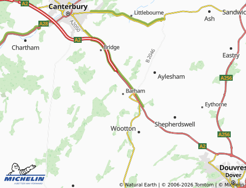 MICHELIN Barham map - ViaMichelin