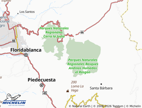 MICHELIN Cristales map - ViaMichelin