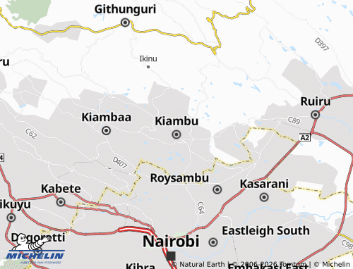 Mappa MICHELIN Kiambu - ViaMichelin