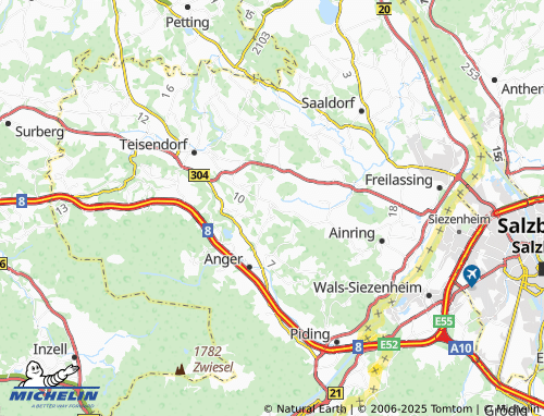 Mapa MICHELIN Vachenlueg - ViaMichelin