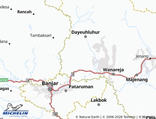 Mapa MICHELIN Panulisan Timur - ViaMichelin
