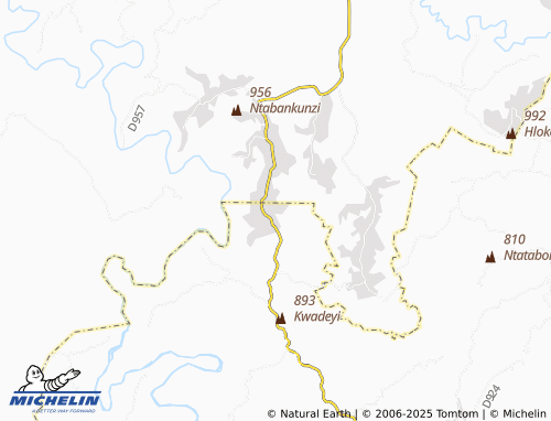 MICHELIN Mhlabatshane map - ViaMichelin
