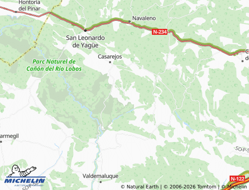 MICHELIN Herrera de Soria map - ViaMichelin