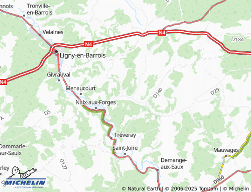 MICHELIN-Landkarte Boviolles - ViaMichelin
