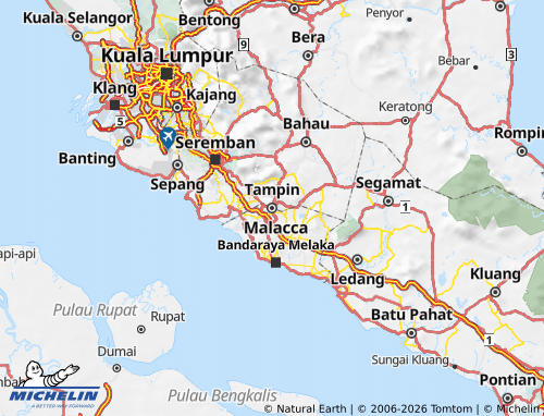 Mappa MICHELIN Tampin - ViaMichelin