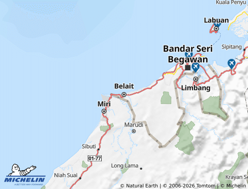 Mapa MICHELIN Belait - ViaMichelin