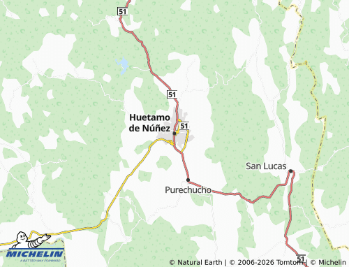 Mapa MICHELIN Huetamo de Núñez - ViaMichelin