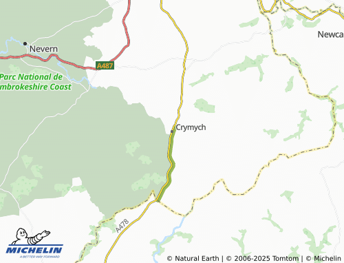 MICHELIN Crymych map - ViaMichelin