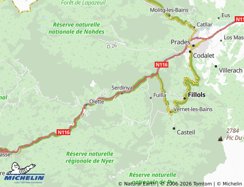 Mapa MICHELIN Serdinya - ViaMichelin