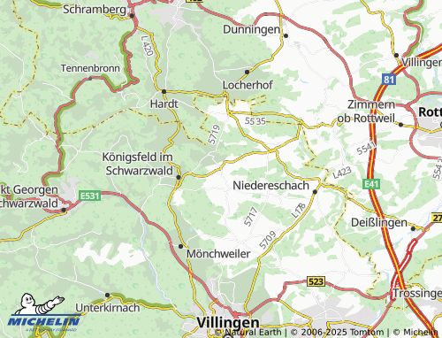 MICHELIN Erdmannsweiler map - ViaMichelin