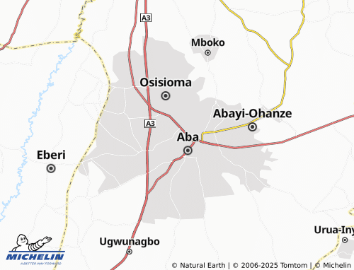 MICHELIN Eziama map - ViaMichelin