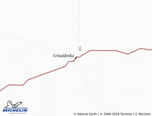 Mapa MICHELIN Cristalândia - ViaMichelin