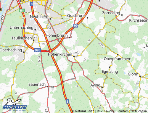 MICHELIN Höhenkirchen-Siegertsbrunn map - ViaMichelin
