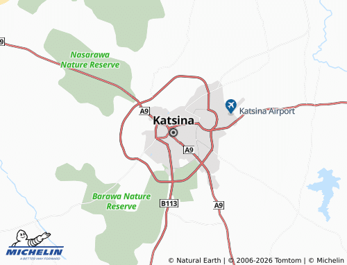 Mappa MICHELIN Katsina - ViaMichelin
