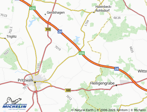 MICHELIN Sadenbeck map - ViaMichelin