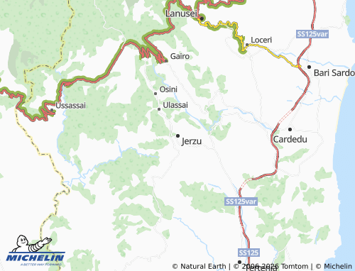 Carte MICHELIN Jerzu - ViaMichelin