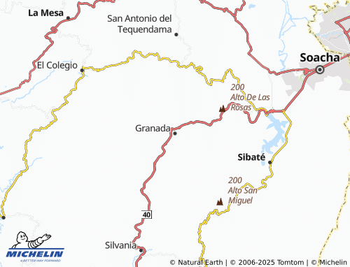 MICHELIN Granada map - ViaMichelin
