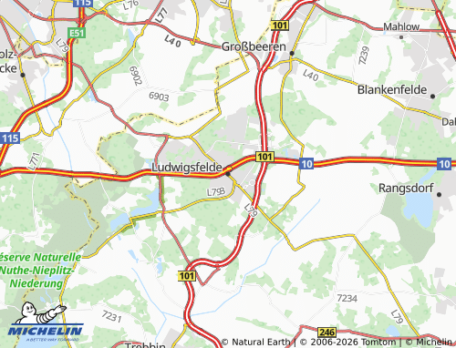 MICHELIN Ludwigsfelde map - ViaMichelin