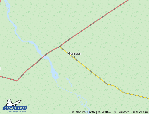 MICHELIN Gunnaur map - ViaMichelin