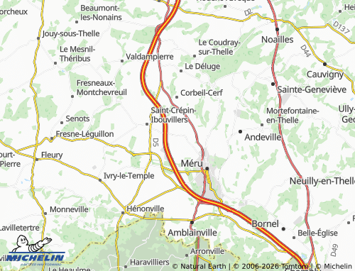 MICHELIN Lormaison map - ViaMichelin