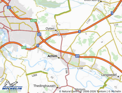 MICHELIN Embsen map - ViaMichelin