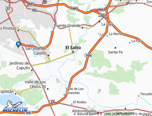 Mapa MICHELIN Juanacatlán - ViaMichelin