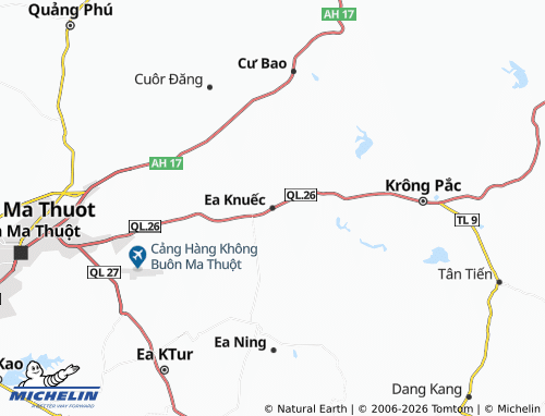 MICHELIN Ea Knuếc map - ViaMichelin