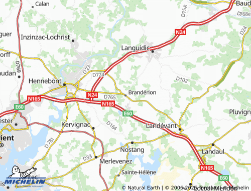 Mapa MICHELIN Brandérion - ViaMichelin