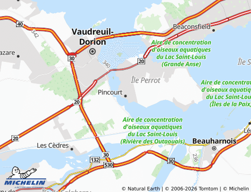 Mapa MICHELIN Pincourt - ViaMichelin