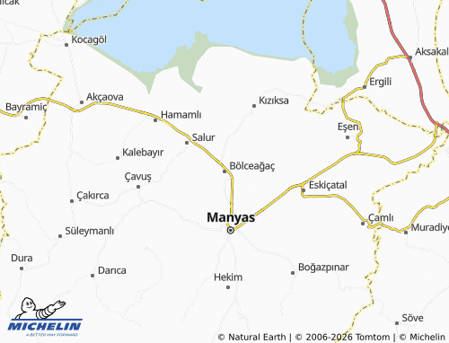 MICHELIN Bölceağaç map - ViaMichelin