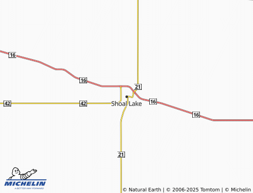 MICHELIN Shoal Lake map - ViaMichelin