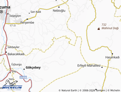 MICHELIN Dağdemirciler map - ViaMichelin