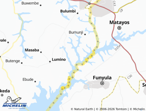 MICHELIN Bunyadeti map - ViaMichelin