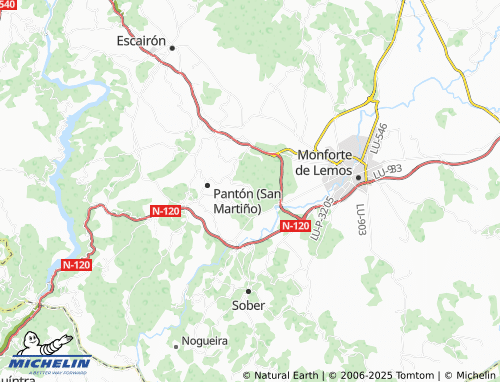 MICHELIN Toldaos (San Xoán) map - ViaMichelin