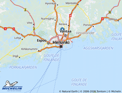 Mapa MICHELIN Uusimaa - ViaMichelin