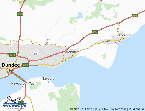 Mapa MICHELIN Monifieth - ViaMichelin