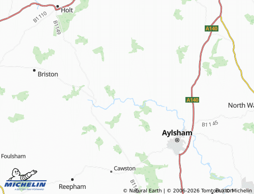 Carte MICHELIN Itteringham - ViaMichelin