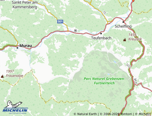 Mapa MICHELIN Sankt Blasen - ViaMichelin