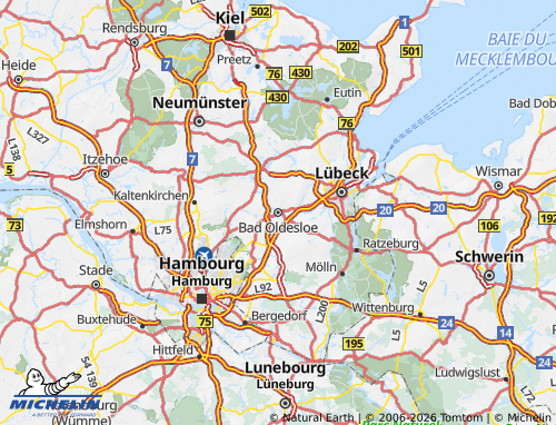 Mappa MICHELIN Stormarn - ViaMichelin