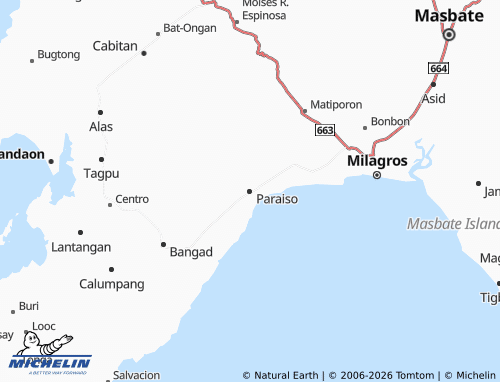 MICHELIN Paraiso map - ViaMichelin