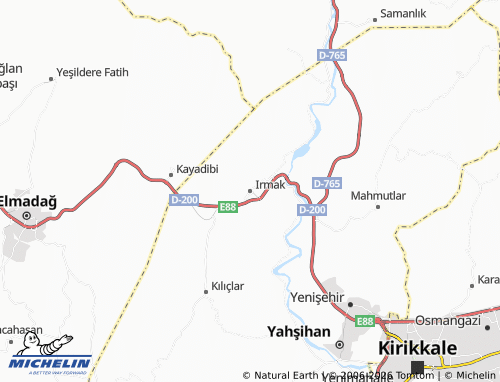 MICHELIN Irmak map - ViaMichelin