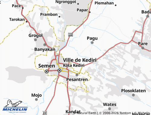 MICHELIN Ngasem map - ViaMichelin