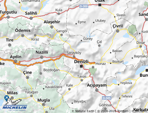 Mappa MICHELIN Sarayköy - ViaMichelin