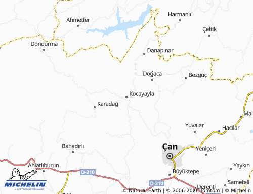 MICHELIN Kocayayla map - ViaMichelin