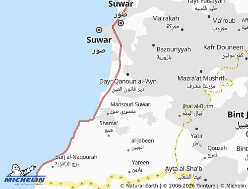 Mapa MICHELIN al-Qaleelah Sour - ViaMichelin