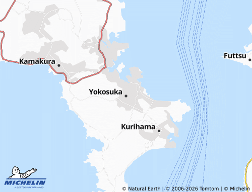 Carte MICHELIN Yokosuka - ViaMichelin